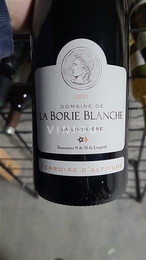 Linguadoca Minervois-la-livinière Domaine La Borie Blanche Terroirs d'altitude 2021