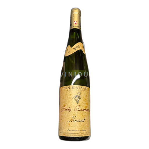 Vin Blanc sec Muscat Rolly Gassmann Non millésimé France Alsace Vin de France