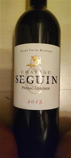 Bordeaux Pessac-Léognan Château Seguin 2015