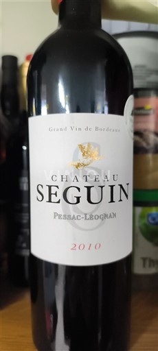 Bordeaux Pessac-Léognan Château Seguin 2010