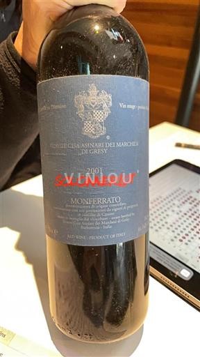 Piedmont Wines Monferrato Tenute Cisa Asinari Dei Marchesi Di Grésy Solomerlot 2001