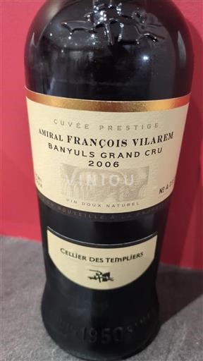Rosellón Banyuls Grand Cru Cellier Des Templiers Amiral François Vilarem 2006