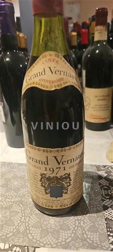 Borgonha Não especificado Grand Cru Grand Vernaux Anniversaire 1971
