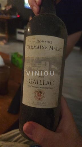 Sudoeste Gaillac Domaine Germaine Malet 2019
