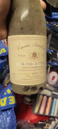 Vallée du Rhône Beaumes de Venise Jean De Lagraffoux A F Prestige 2002