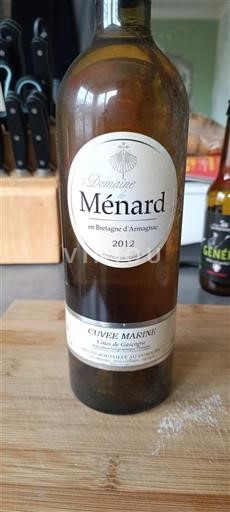 Lounais-Ranska Gascognen rinteet Domaine Ménard Marine 2012