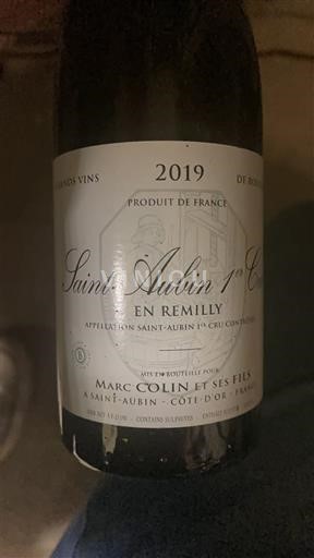 Burgund Saint-Aubin Premier Cru Marc Colin Et Ses Fils En Remilly 2019