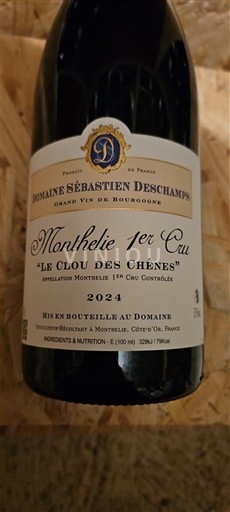 Bourgogne Ikke specificeret Premier Cru Domaine Sébastien Deschamps Le Clou des Chênes 2023