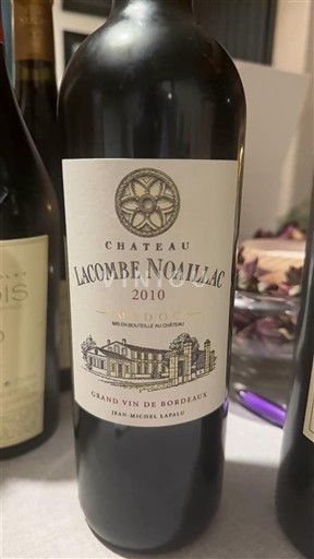 Bordeaux Médoc Grand Cru Château Lacombe Noaillac 2010