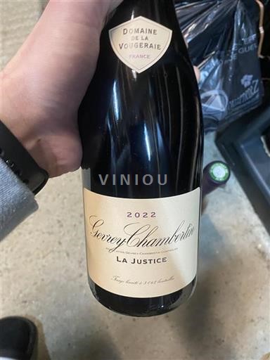 Burgundy Gevrey-Chambertin Domaine La Vougeraie La Justice 2022