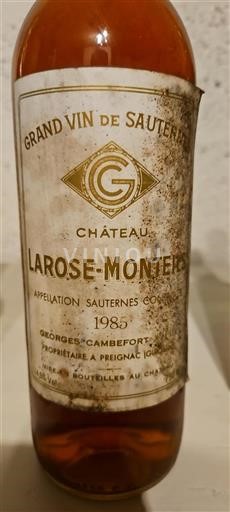 Burdeos Sauternes Château Larosemonteils 1985