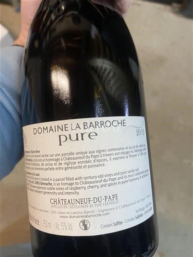 Údolí Rhôny Châteauneuf-du-Pape Domaine La Barroche Pure 2019