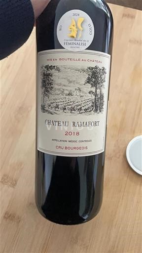 Bordeaux Médoc Cru Bourgeois Château Ramafort 2018