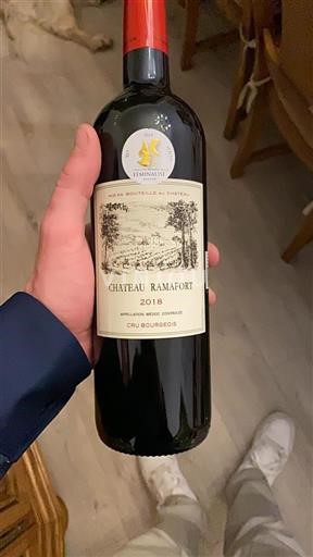 Bordéus Médoc Cru Bourgeois Château Ramafort 2018