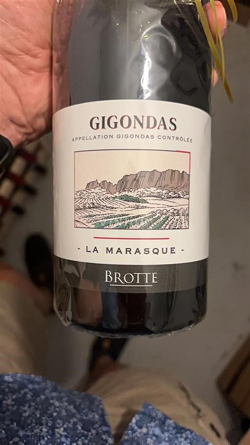 Rhônedalen Gigondas Brotte La Marasque 2021