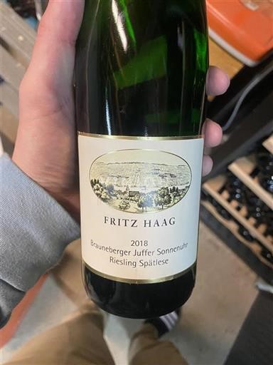 Moselle Not Specified Fritz Haag Brauneberger Juffer Sonnenuhr Riesling Spätlese 2018