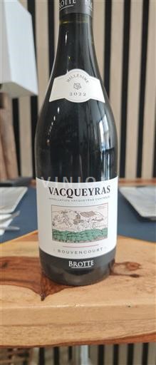 Rhône-dalen Vacqueyras Brotte Bouvencourt 2022
