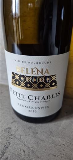Borgogna Petit-chablis Belena Les Garennes 2022