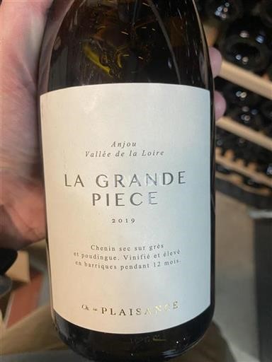Loiredalen Anjou Ch. De Plaisance La Grande Pièce 2019