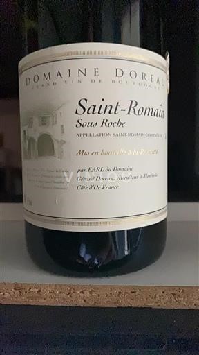 Borgoña Saint-Romain Domaine Doreau Sous Roche Sin añada