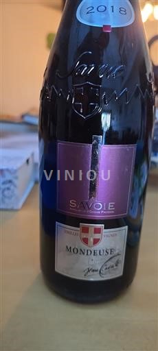 Vin Rouge sec Jean Cavaille 2018 France Savoie et Bugey Mondeuse AOC