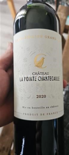 Vin Rouge sec Château La Pointe Chantecaille 2020 France Bordeaux Saint-Émilion AOC Grand Cru