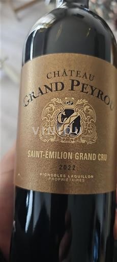 Bordeaux Saint-Émilion Grand Cru Grand Cru Château Grand Peyrou 2022