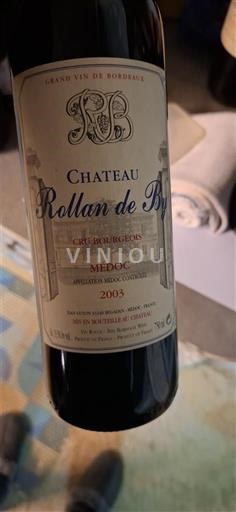 Burdeos Médoc Château Rollan De By 2003