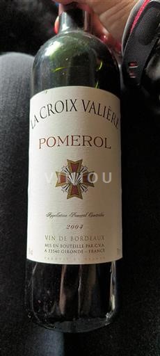 Bordeaux Pomerol La Croix Valière 2004