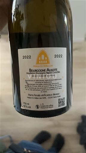Burgundy Bourgogne Aligoté Maison En Belles Lies 2022