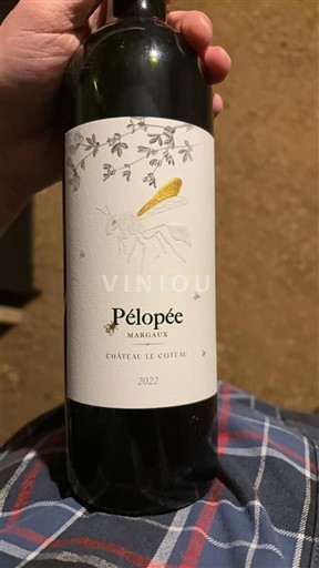 Bordéus Margaux Grand Cru Château Le Coteau Pélopée 2022