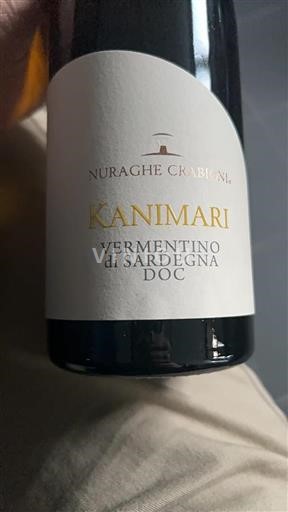 Sardinia Vermentino di Sardegna Nuraghe Crabioni Kanimari 2022