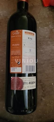 Cộng đồng Valencia Utiel-Requena Gandia Cabernet Sauvignon 2003
