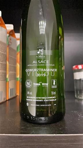Alsace Domaine G. Metz Gewurztraminer 2019
