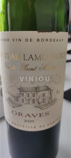 Bordeaux Graves Château Lamouroux Saint Martin 2020