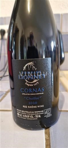 Rhône-dalen Cornas Domaine Lionnet Chaillot 2020