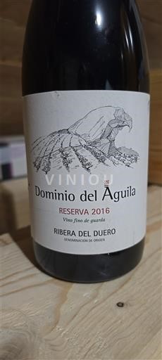 Vinos Rouge sec Reserva Dominio Del Águila 2016 España Castilla y León Ribera del Duero DO