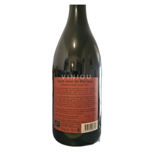 Provence Saint Jean Du Barroux Grenache bois long 2021