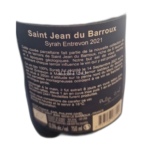 Valle del Rodano Saint Jean Du Barroux Sarah entrevon 2021