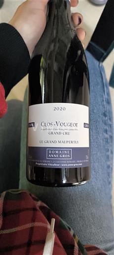 Burgundsko Clos-de-vougeot Grand Cru Domaine Anne Gros Le Grand Maupertui 2020