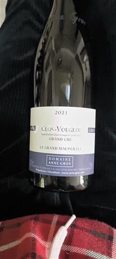Burgundsko Clos-de-vougeot Grand Cru Domaine Anne Gros Le Grand Maupertui 2021