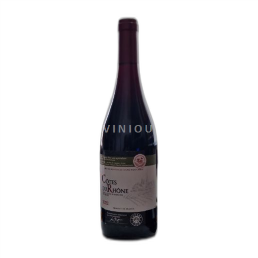 Vin Rouge sec Intermarché 2022 France Vallée du Rhône Côtes-du-rhône AOC