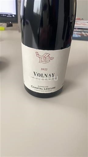 Bourgogne Volnay Domaine Chantal Lescure 2022