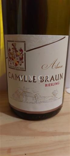 Alsace Määrittelemätön Camille Braun Riesling 2016