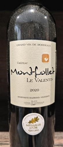 Bordeaux Blaye-Côtes-de-Bordeaux Château Montfollet Le Valentin 2020