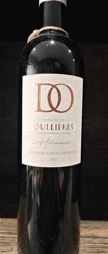 Provence Coteaux de Aix-en-Provence Domaine Des Oullières Harmonie 2022