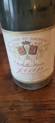 Burgundija Fixin Premier Cru La Cave Du Dauphin Clos de la Perrière 1987