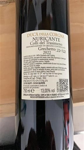 Umbrien Colli del Trasimeno Duca Della Corgna Nuricante 2022