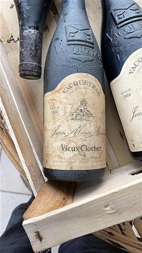 Vin Rouge sec Vieux Clocher Jean-Marie Arnoux 2006 France Vallée du Rhône Vacqueyras AOC