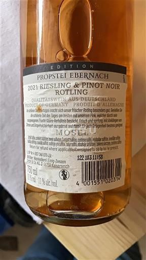 Moselle Not Specified Propstei Ebernach Riesling & Pinot Noir Rotling 2021